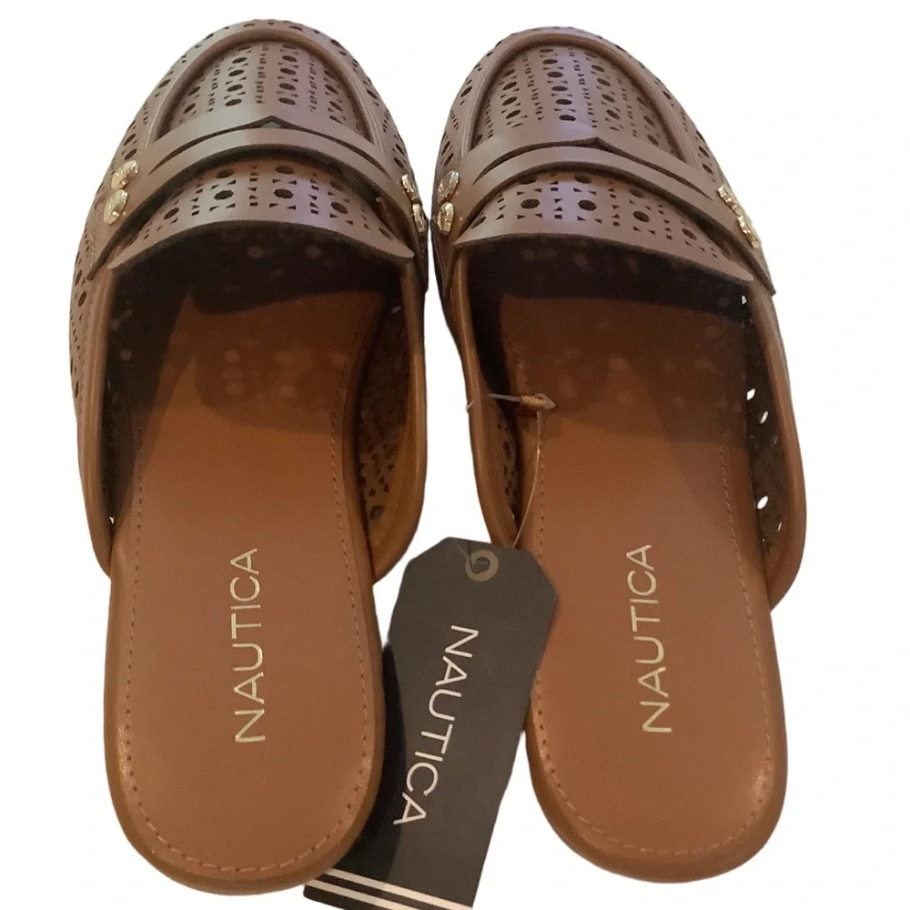 Nautica Aurea Cognac Women’s Flats Size 9 New - Picture 4 of 5